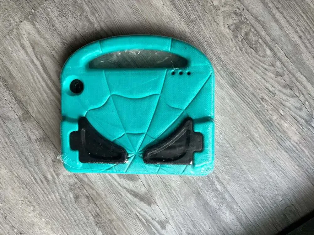 DICE Kids Shockproof Cyan Tablet Case Spider-Web Design for Fire 7 Tablet